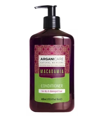 Arganicare Après-shampooing Hydratant Cheveux Secs & Abimés Macadamia 400 ml
