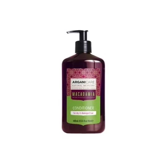 Arganicare Après-shampooing Hydratant Cheveux Secs & Abimés Macadamia 400 ml