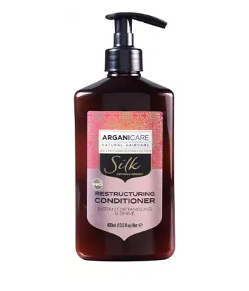Arganicare Après-Shampooing Restructurant Protéine de Soie 400 ml
