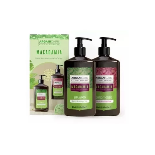 Arganicare Coffret Duo Hydratant Réparateur Macadamia