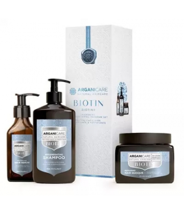 Arganicare Coffret Trio Fortifiant & Réparateur Biotine