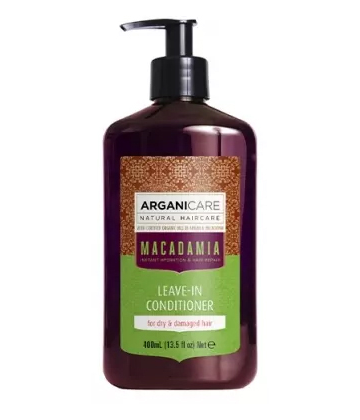 Arganicare Crème de Soin Hydratante Cheveux Secs & Abimés Macadamia 400 ml