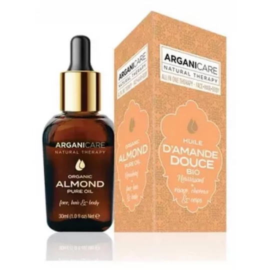 Arganicare Huile d'Amande Douce Bio 3-en-1 30 ml