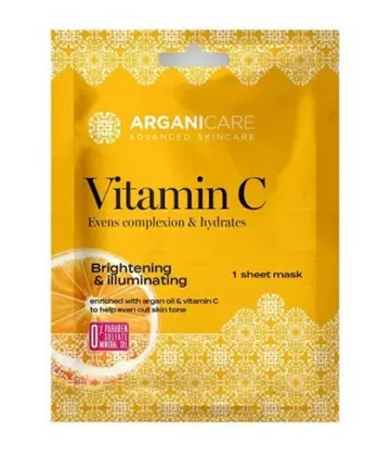 Arganicare Masque en Tissu Illuminateur Vitamine C