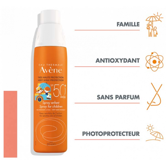 Avène Solaire Spray Enfant SPF50+ 200 ml - image 2