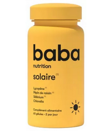 BABA Nutrition Solaire Gélules x 60