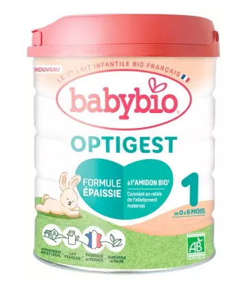 Babybio Optigest 1 Formule Épaissie de 0 à 6 Mois Bio 800 g