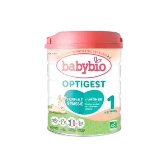 Babybio Optigest 1 Formule Épaissie de 0 à 6 Mois Bio 800 g