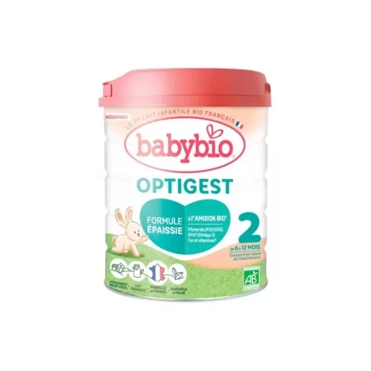 Babybio Optigest 2 Formule Épaissie de 6 à 12 Mois Bio 800 g