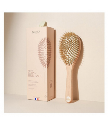 Bachca Brosse Soin & Brillance Sanglier Nylon Grand Modele