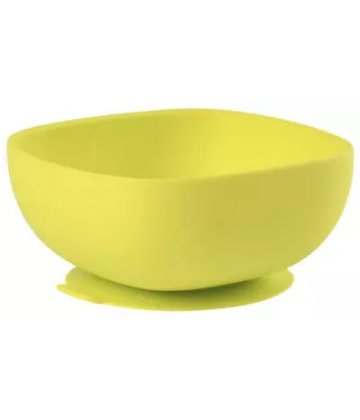 Béaba Bol Silicone Avec Ventouse 4 Mois et + - Couleur : Vert
