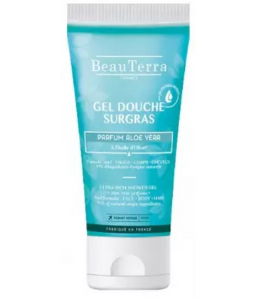 BeauTerra Gel Douche Surgras Aloe Vera 100 ml