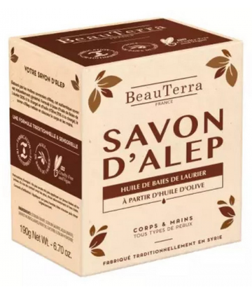 BeauTerra Savon Solide d'Alep 190 g