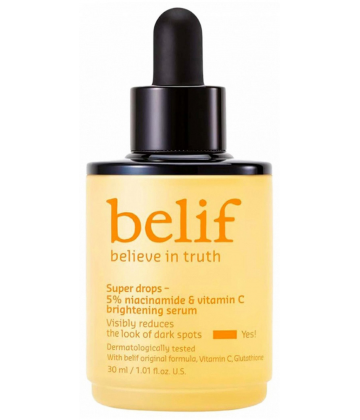 Belif Super Drops Sérum Unifiant 5% Niacinamide et Vitamine C 30 ml