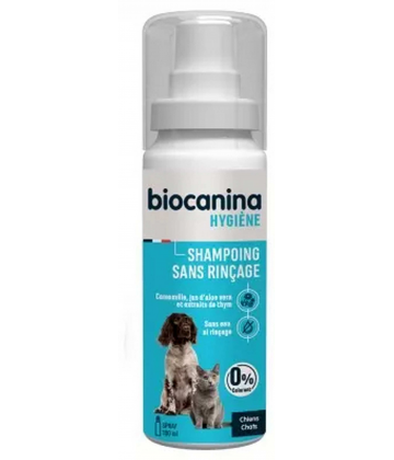 Biocanina Hygiene Shampoing Sans Rinçage pour Chiens et Chats 100 ml