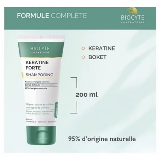 Biocyte Keratine Forte Shampoing 200 ml - image 5