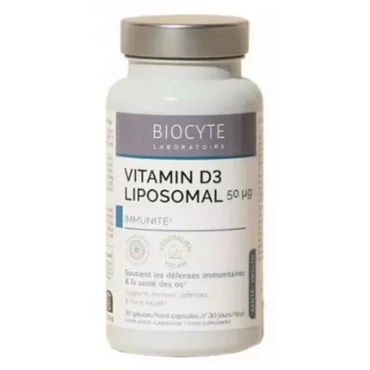 Biocyte Vitamin D3 Liposomal 50 mcg Gélules x 90