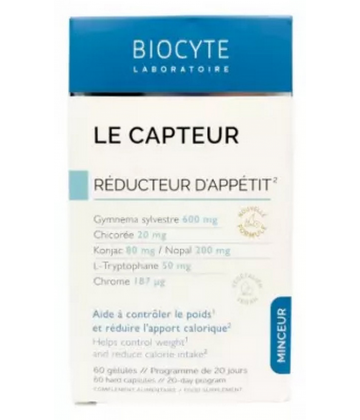 Biocyte Le Capteur Réducteur d'Appétit Gélules x 60