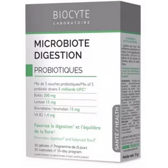 Biocyte MicroBiote Digestion Gélules x 30