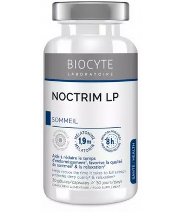 Biocyte Noctrim LP Sommeil Mélatonine 19 mg Gélules x 30