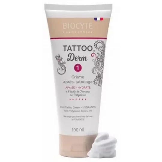 Biocyte Tattoo Derm 1 Crème Après-Tatouage Apaise et Hydrate 100 ml