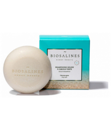 Biosalines Shampoing Solide à l'Argile Verte 75 g