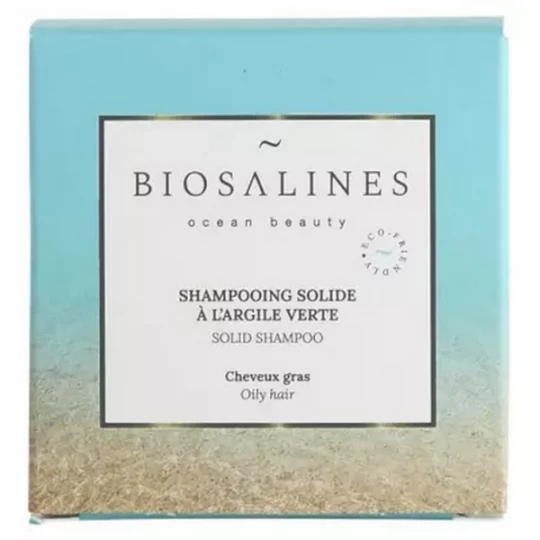 Biosalines Shampoing Solide à l'Argile Verte 75 g