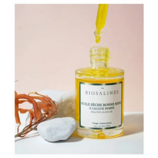 Biosalines Huile Sèche Bonne Mine à l'Algue Dorée 30 ml - image 2