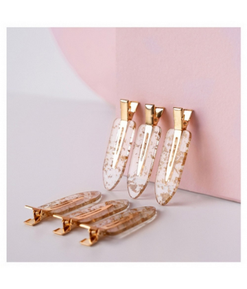 Brushworks Barrettes à Paillettes Sans Plis Barrettes x 6