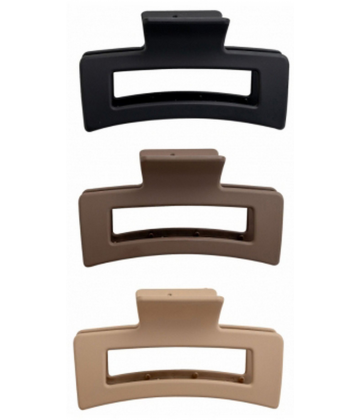 Brushworks Set 3 Pinces Cheveux