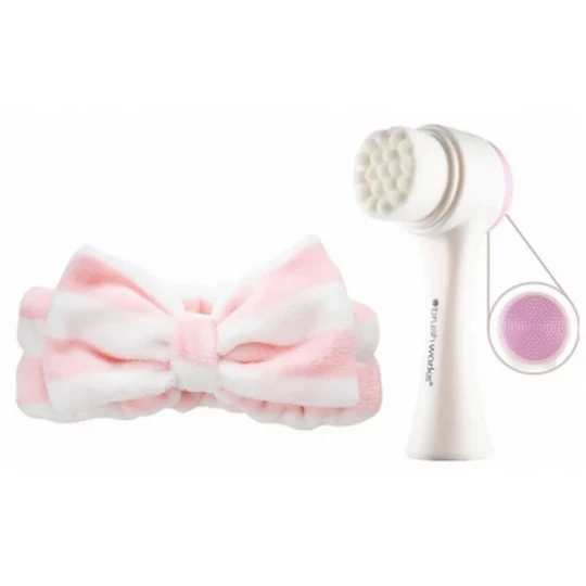 Brushworks Bandeau de Maquillage + Brosse Nettoyante Visage de Luxe - image 2