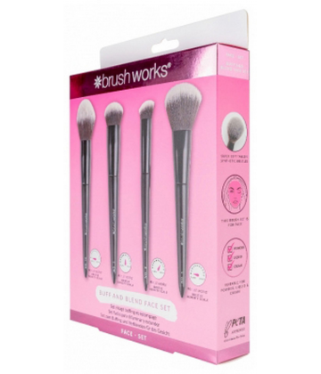 Brushworks Set de Pinceaux Buffing et Estompage