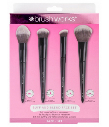 Brushworks Set de Pinceaux Buffing et Estompage