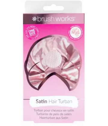 Brushworks Turban en Satin pour Cheveux