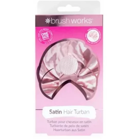 Brushworks Turban en Satin pour Cheveux