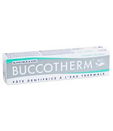 Buccotherm Dentifrice à l-Eau Thermale Blancheur & Soin Bio 75 ml