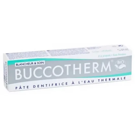 Buccotherm Dentifrice à l'Eau Thermale Blancheur & Soin Bio 75 ml