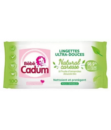 Cadum Bébé Cadum Lingettes Ultra Douces Peaux Sensibles 100 Lingettes