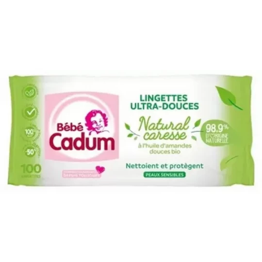 Cadum Bébé Cadum Lingettes Ultra Douces Peaux Sensibles 100 Lingettes