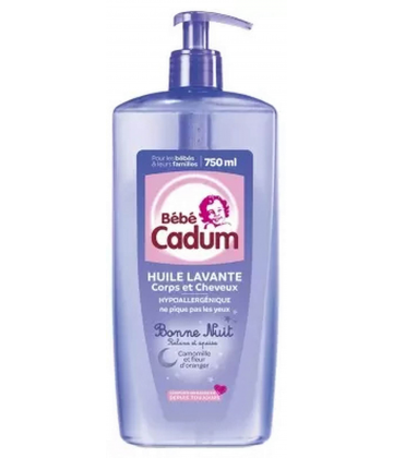 Cadum Bébé Cadum Huile Lavante Bonne Nuit 750 ml