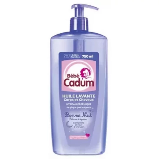 Cadum Bébé Cadum Huile Lavante Bonne Nuit 750 ml