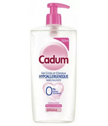 Cadum Gel Corps et Cheveux Hypoallergénique Camomille 750 ml