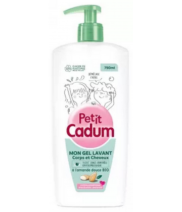 Cadum Petit Cadum Mon Gel Lavant Corps et Cheveux Amande Douce 750 ml