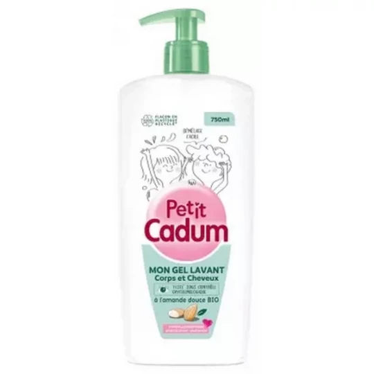 Cadum Petit Cadum Mon Gel Lavant Corps et Cheveux Amande Douce 750 ml