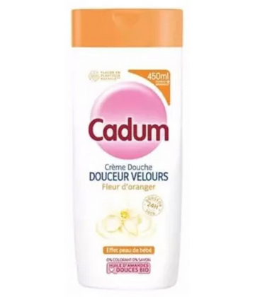 Cadum Crème Douche Douceur Velours Fleur d'Oranger 450 ml