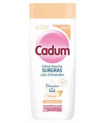 Cadum Crème Douche Surgras Lait d'Amande 450 ml