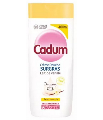 Cadum Crème Douche Surgras Lait de Vanille 450 ml