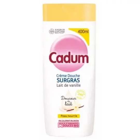 Cadum Crème Douche Surgras Lait de Vanille 450 ml