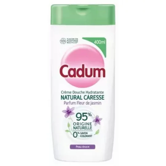 Cadum Natural Caresse Crème Douche Hydratante Fleur de Jasmin 400 ml