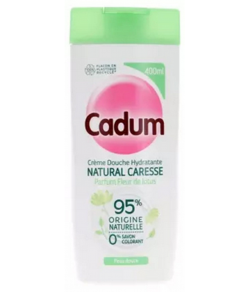 Cadum Natural Caresse Crème Douche Hydratante Fleur de Lotus 400 ml